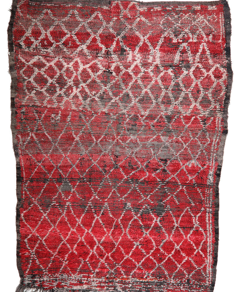 BJ-1347 Vintage Tribal Wool Classic Moroccan Area Rug 6'-4"x 9'-0"