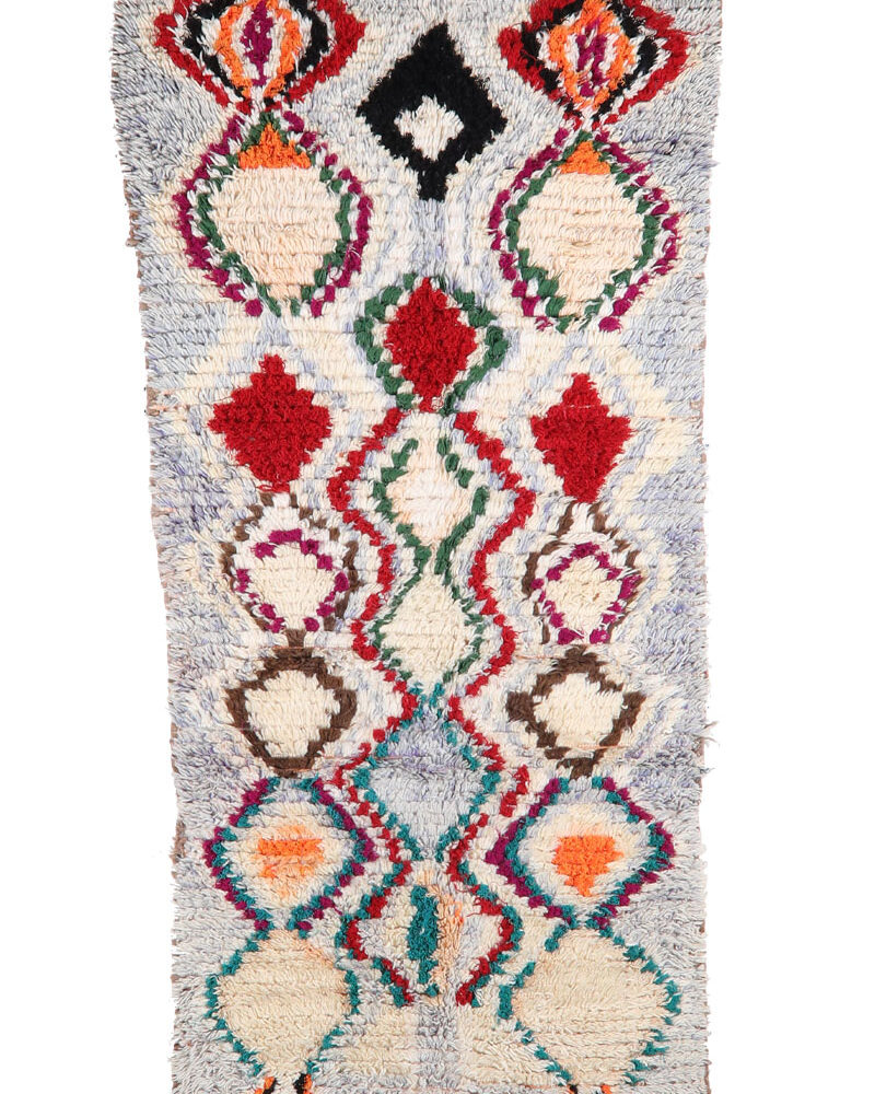 BJ-406 Berber Carpet Handmade Moroccan Rug 3'-8"x8'-0"