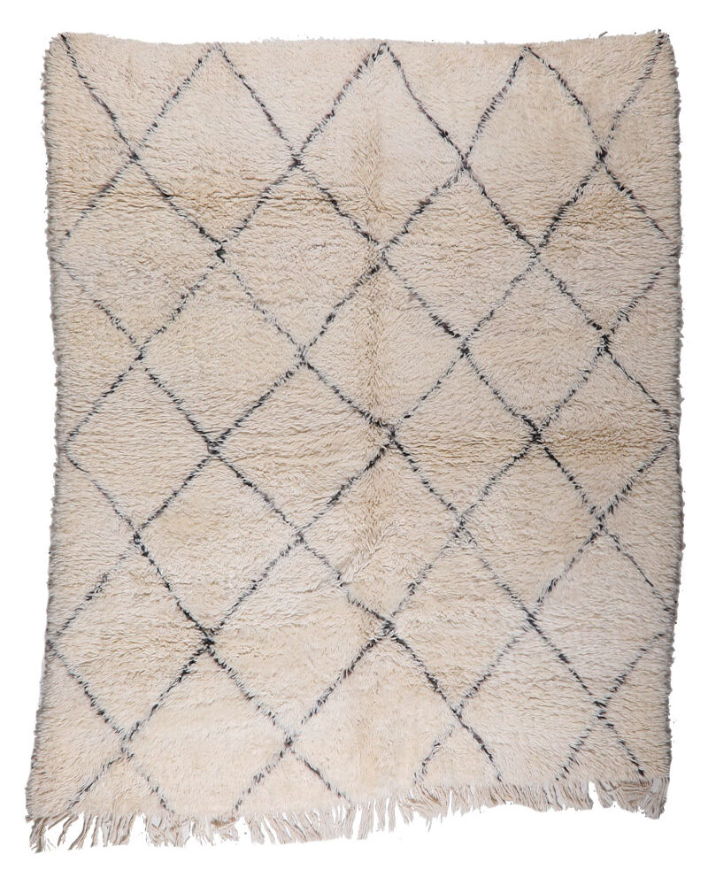 BO-25 Vintage Berber Style Classic Moroccan Area Rug 6'-2"x 7'-10"