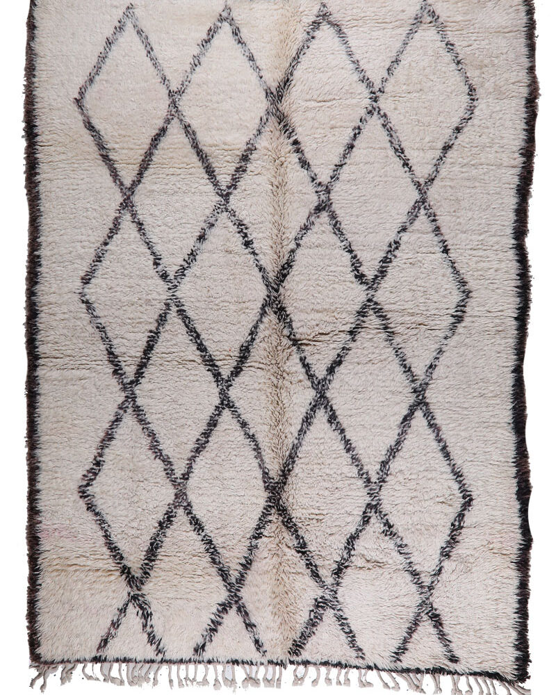 BO-11 classic carpet Atlas Style Wool Tribal Moroccan Area Rug 6'-5"x 9'-0"