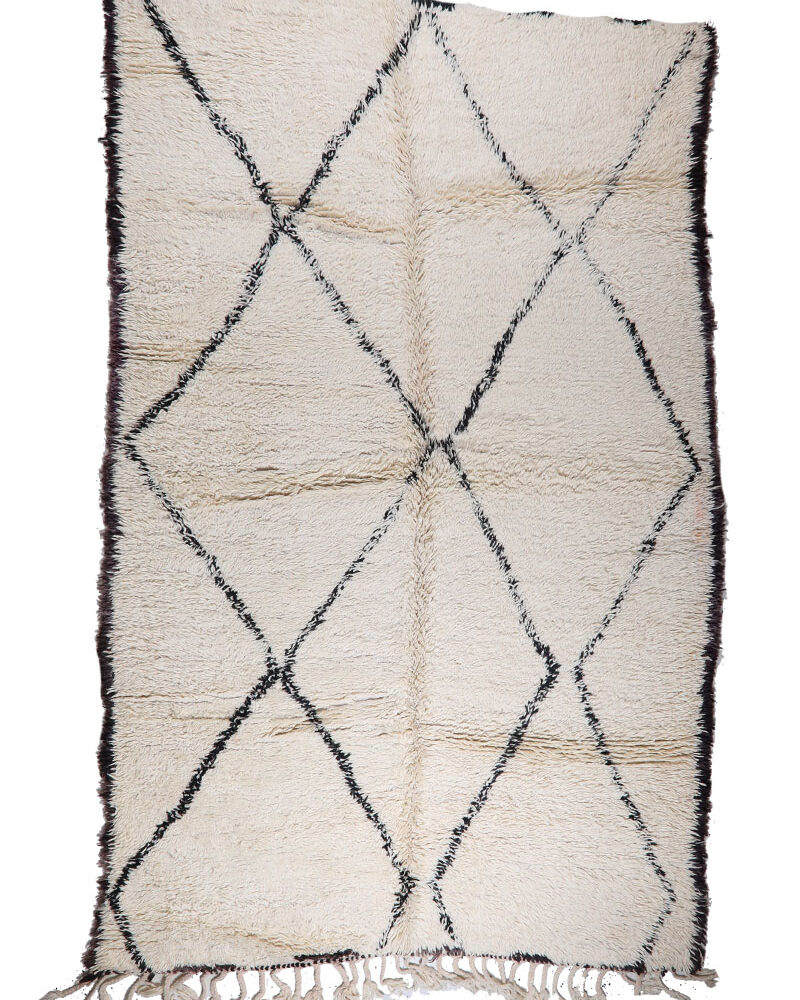 BO-13 Handmade Tribal Style Vintage Moroccan Area Rug 6'-3"x 10'-8"