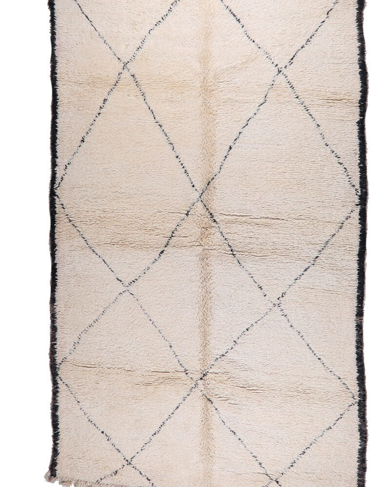 BO-32 Beni Ouarain Mid Atlas Style Wool Tribal Moroccan Area Rug 5'-9"x 10'-2"