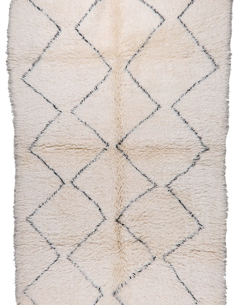 BO-101 Handmade Tribal Style Vintage Moroccan Area Rug 5'-0"x 8'-5"