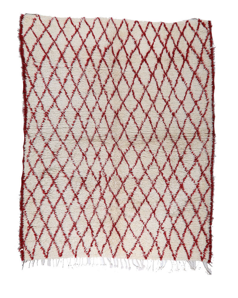 BO-105 Handmade Tribal Style Vintage Moroccan Area Rug 5'-7"x 7'-5"