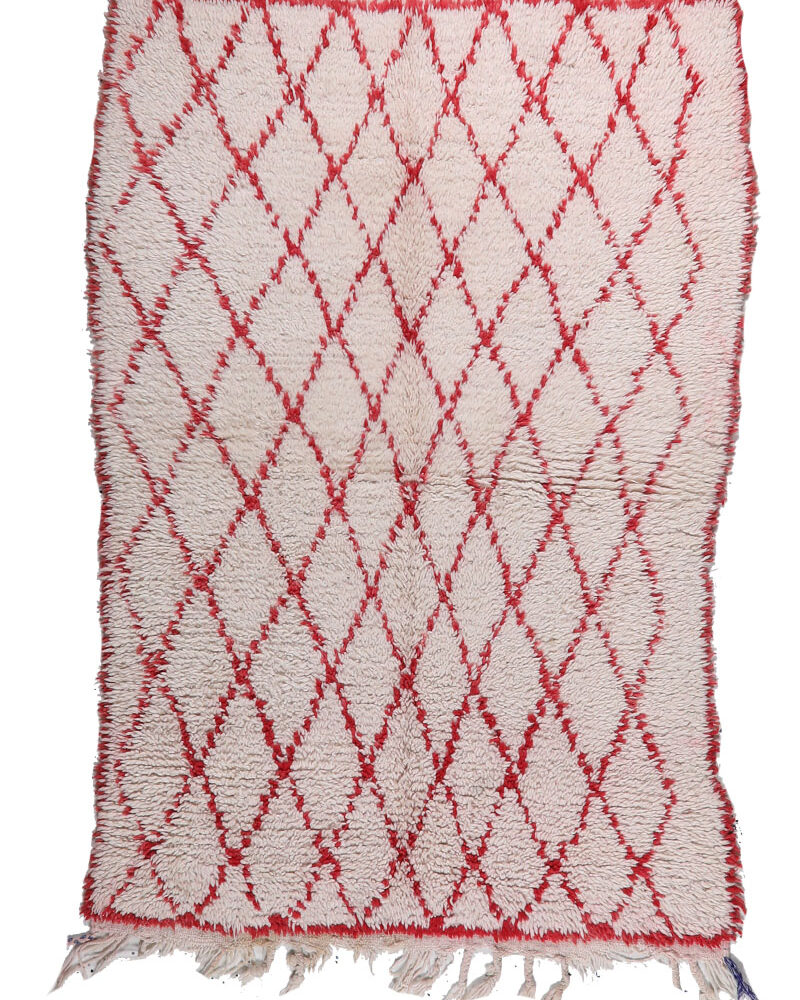 BO-108 Handmade Tribal Style Vintage Moroccan Area Rug 4'-6"x 7'-0"