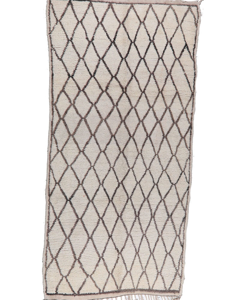 BO-126 Handmade Tribal Style Vintage Moroccan Area Rug 4'-4"x 9'-0"