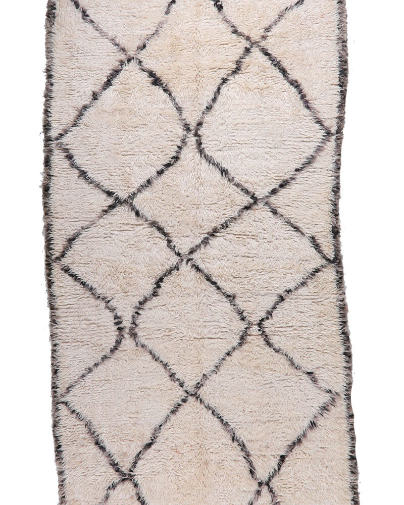 BO-389 Handmade Tribal Style Vintage Moroccan Area Rug 4'-2"x 8'-0"