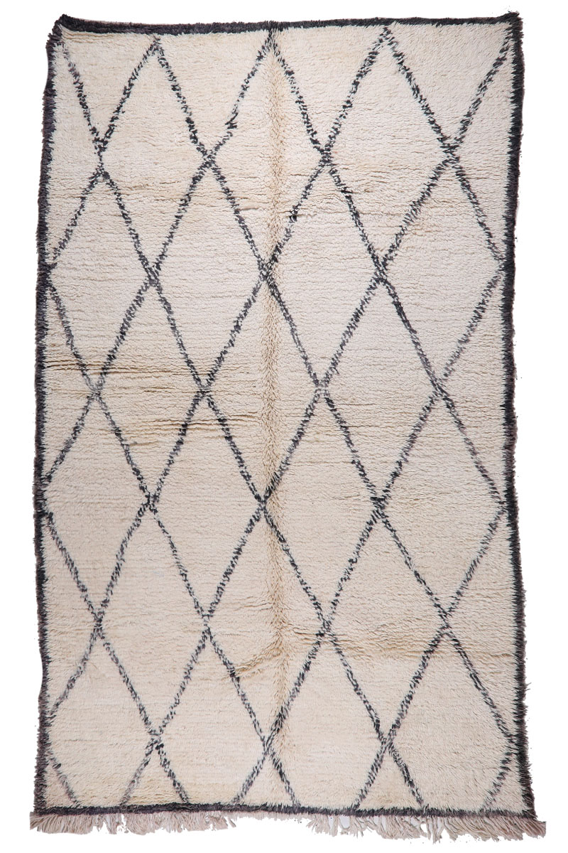 BO-244 classic carpet Atlas Wool Tribal Moroccan Area Rug 6′-1″x 10′-5″