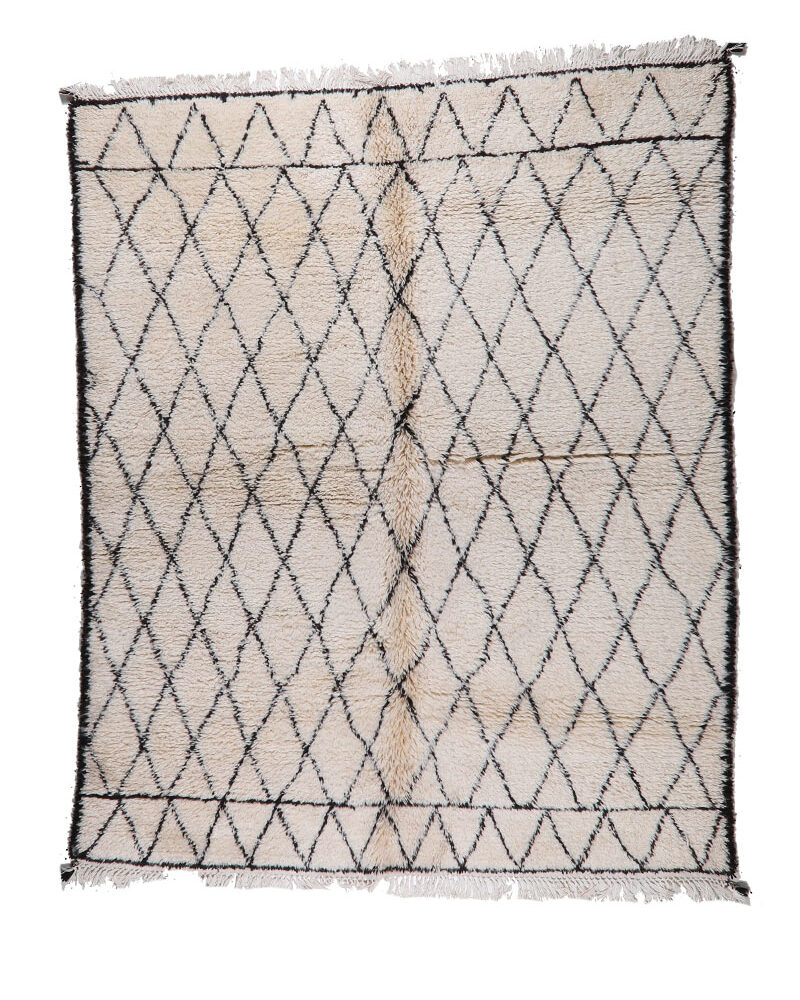 BO-745  Handmade Tribal Vintage Moroccan Area Rug 6'-0"x 7'-9"