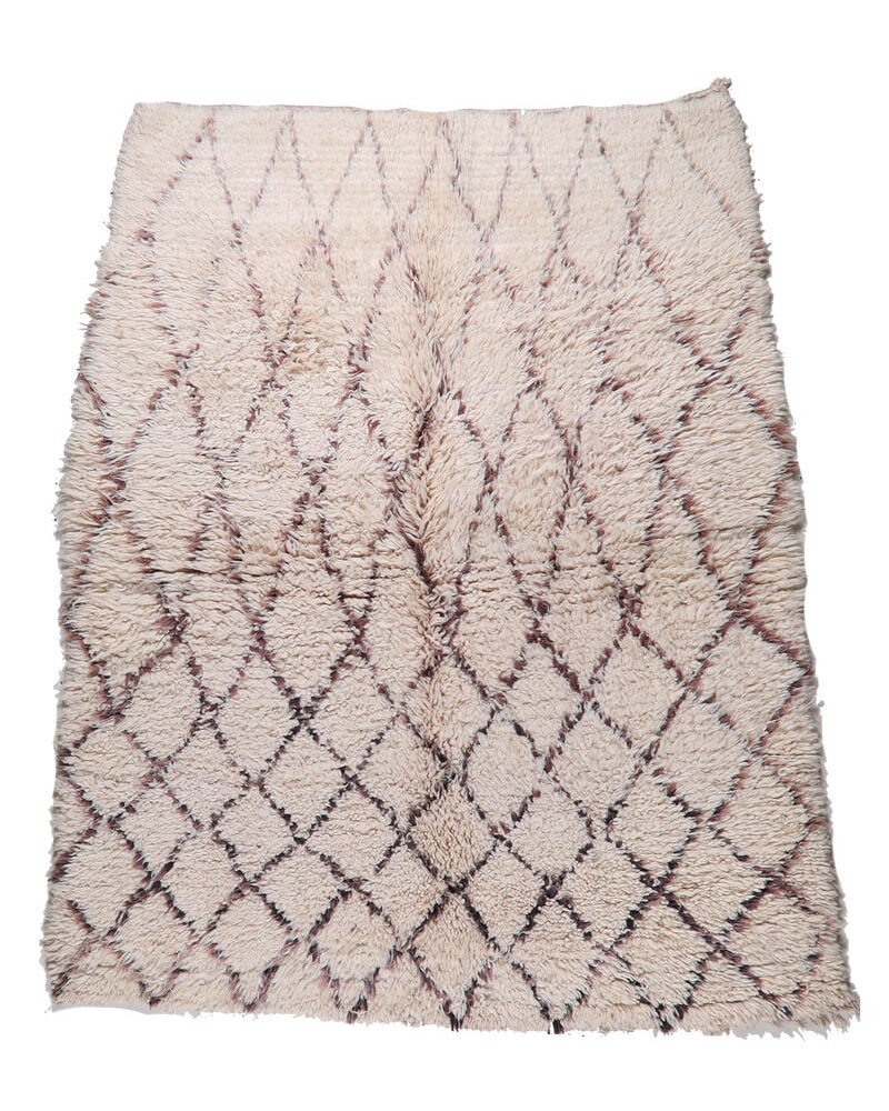 BO-747  Handmade Tribal Style Vintage Moroccan Area Rug 5'-7"x 6'-6"