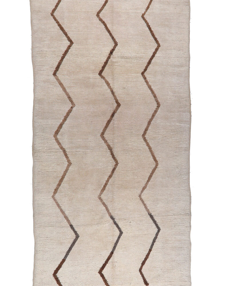 BO-766  Handmade Tribal Vintage Moroccan Area Rug 4'-8"x 9'-5"