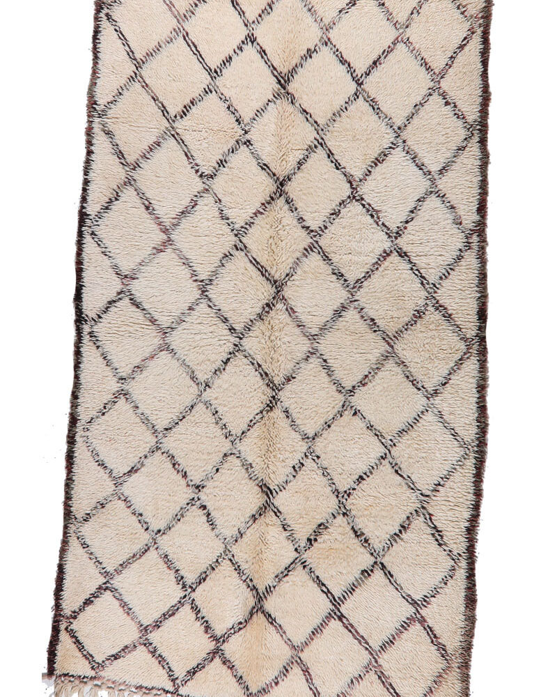 BO-1913 Handmade Tribal Style Vintage Moroccan Area Rug 4'-4"x 7'-8"