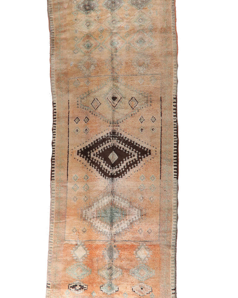 TZ-350 Berber Carpet Vintage Wool Moroccan Area Rug 5'-5"x 14'-0"