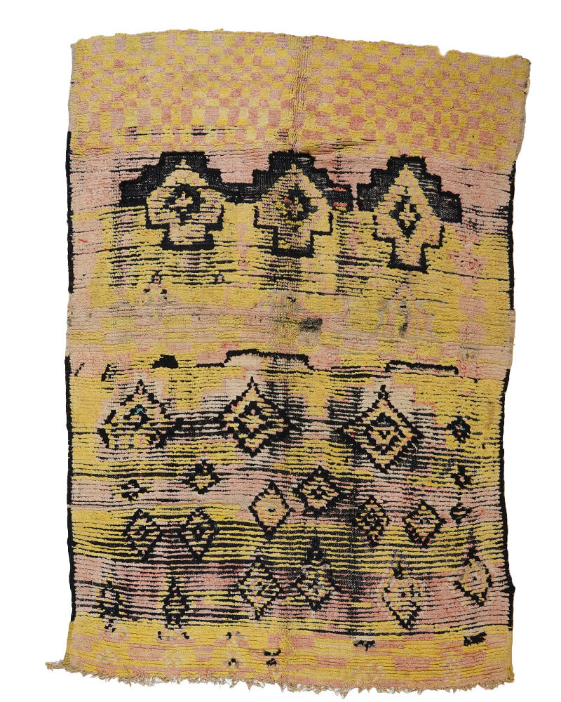 BJ-1079 Vintage Berber Style Tribal Wool Moroccan Area Rug 6'-0"x 8'-6"