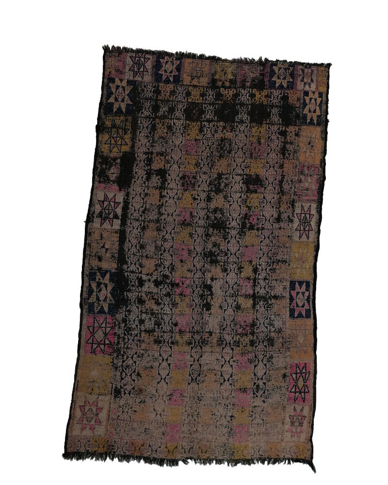 BJ-1015 Vintage Berber Nomad Style Moroccan Rug 5'-10"x 10'-2"