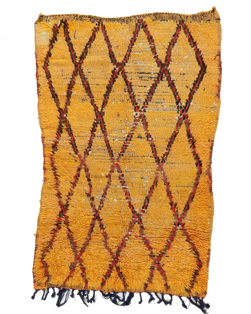 BJ-700 Vintage Mid Atlas Style Wool Tribal Moroccan Area Rug 3'-0"x 5'-0"