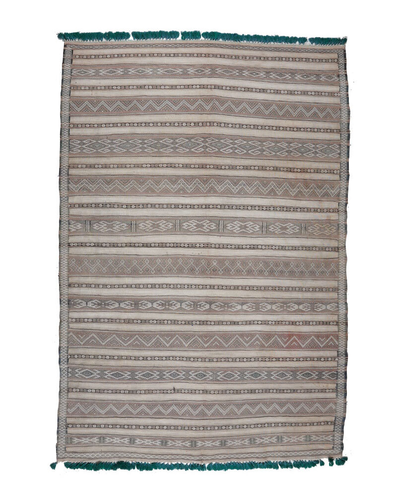 ZA-1001 Berber Carpet Vintage Moroccan Area Rug 5'-6"x 8'-6"