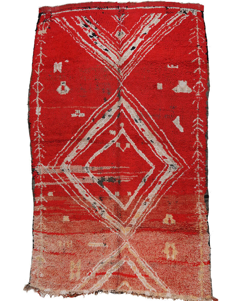 BJ-1006 Berber Vintage Tribal Style Moroccan Area Rug 5'-4"x 8'-8"