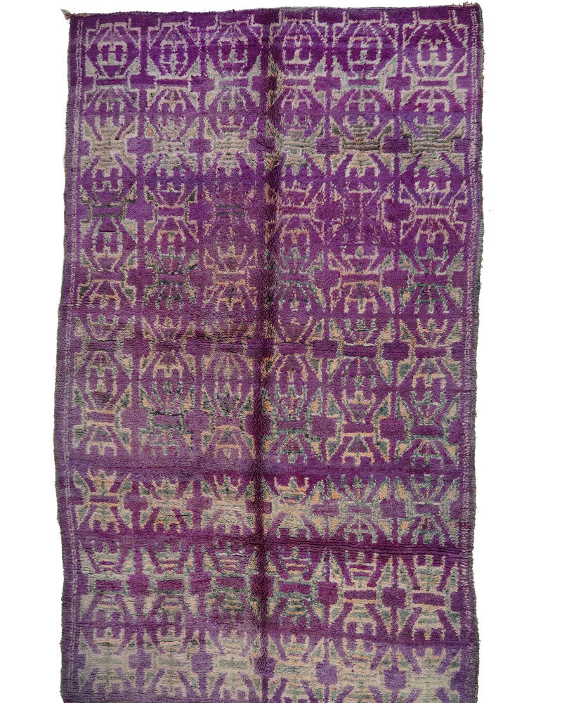 BJ-1012 Berber Carpet Vintage Moroccan Area Rug 6'-5"x 11'-0"