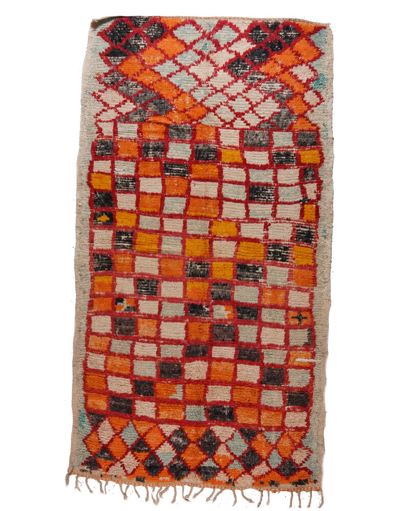 BJ-1027 Berber Classic Vintage Moroccan Area Rug 5'-0"x 9'-9"