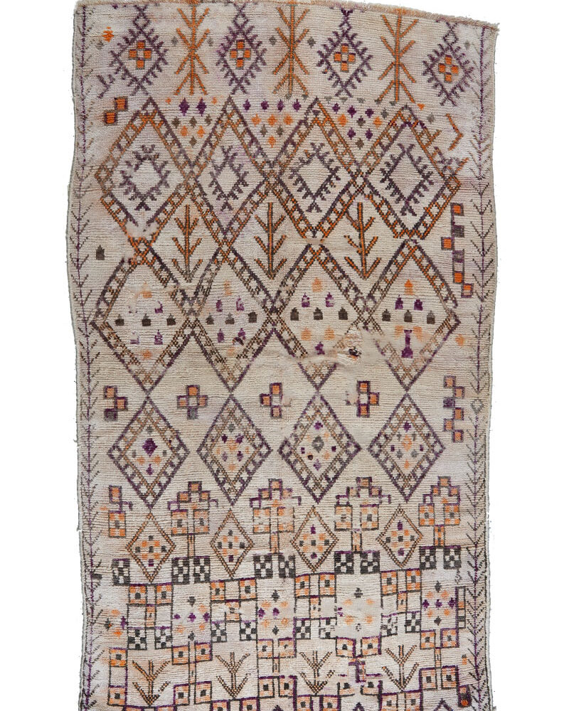 BO-1022 Berber Classic Vintage Moroccan Area Rug 5'-11"x 10'-6"