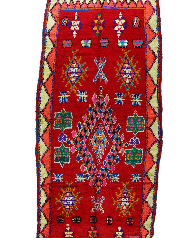 BJ-1329 Berber Classic Vintage Moroccan Area Rug 5'-0"x 10'-5"