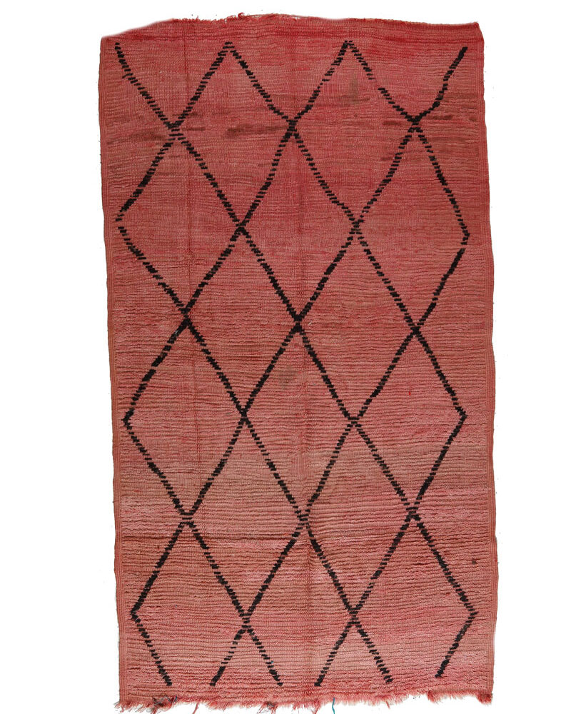 BJ-339 Berber Style Vintage Moroccan Area Rug 4'-10"x 8'-9"