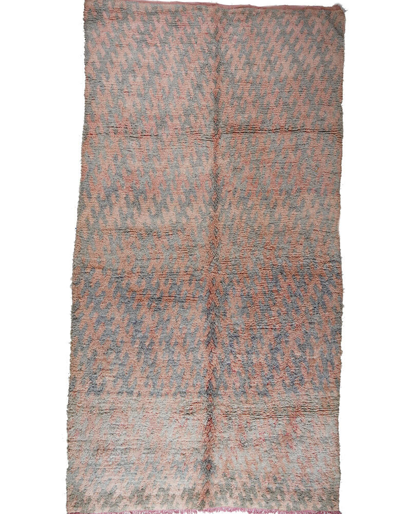 BJ-1144 Tribal Style Wool Vintage Moroccan Area Rug 6'-0"x 11'-7"