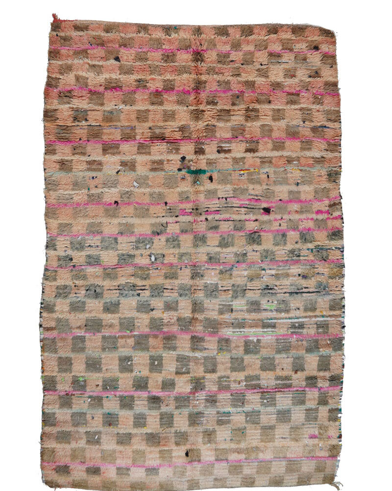 BJ-1143 Berber Boujad Vintage Moroccan Area Rug 5'-6"x 8'-5"