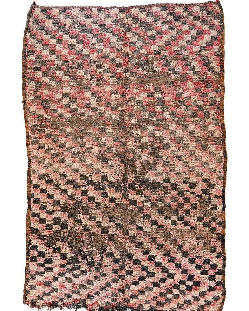 BJ-1365 Vintage Berber Style Wool Moroccan Area Rug 5'-9"x 9'-0"