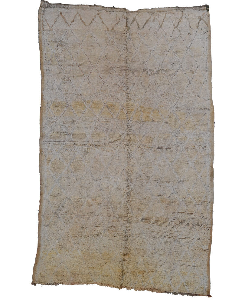 BM-2017 Vintage Mid Atlas Style Wool Tribal Moroccan Area Rug 5'-2"x 8'-2"