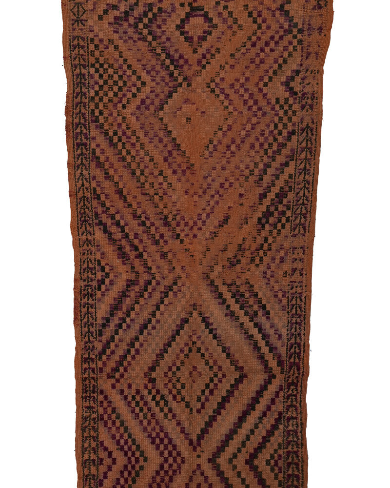 BM-1025 Vintage Mid Atlas Style Wool Tribal Moroccan Area Rug 4'-3"x 8'-4"