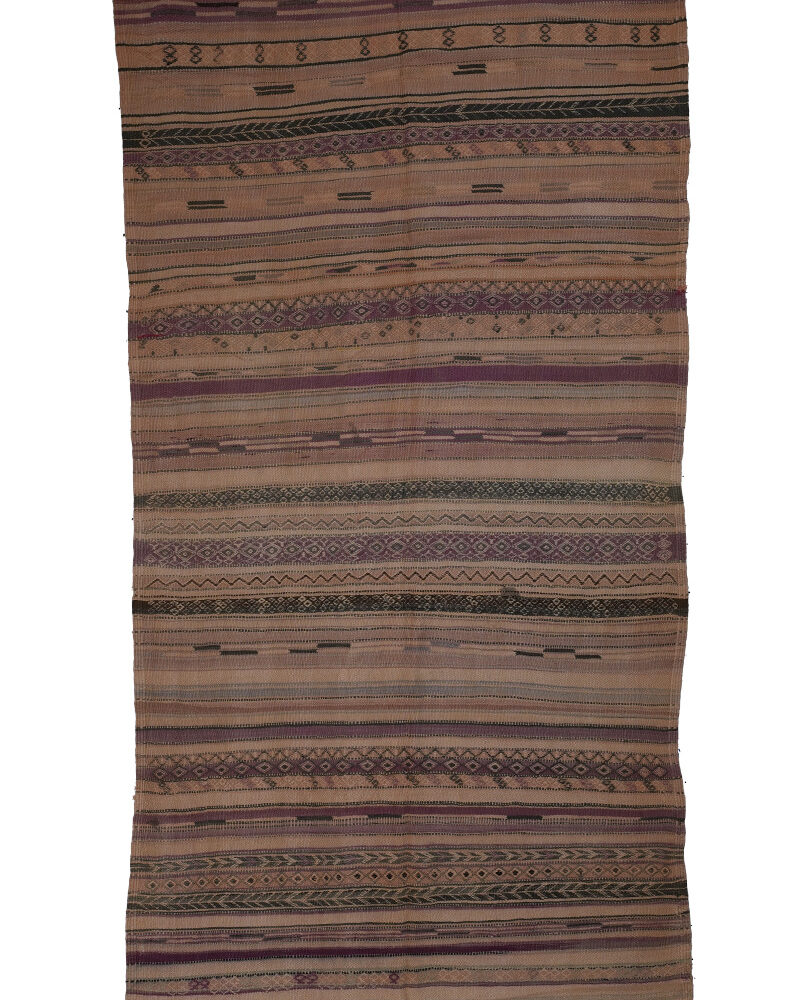 BM-2114 Vintage Mid Atlas Style Tribal Wool Moroccan Area Rug 5'-6"x 10'-4"