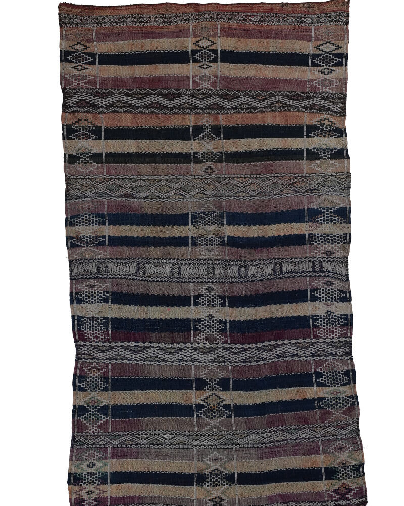 BM-2417 Vintage Berber Atlas Style Wool Moroccan Area Rug 4'-7"x 8'-1"