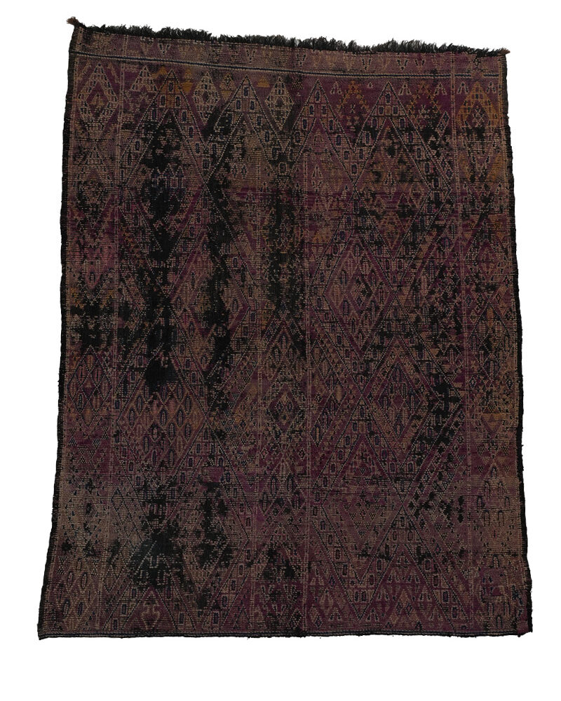 BM-2183 Vintage Berber Style Wool Moroccan Area Rug 6'-2"x 8'-0"