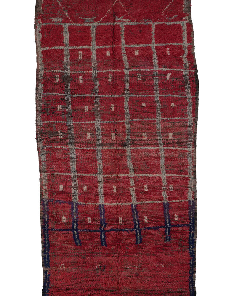 BM-2314 Vintage Atlas Style Wool Moroccan Area Rug 4'-7"x 9'-1"