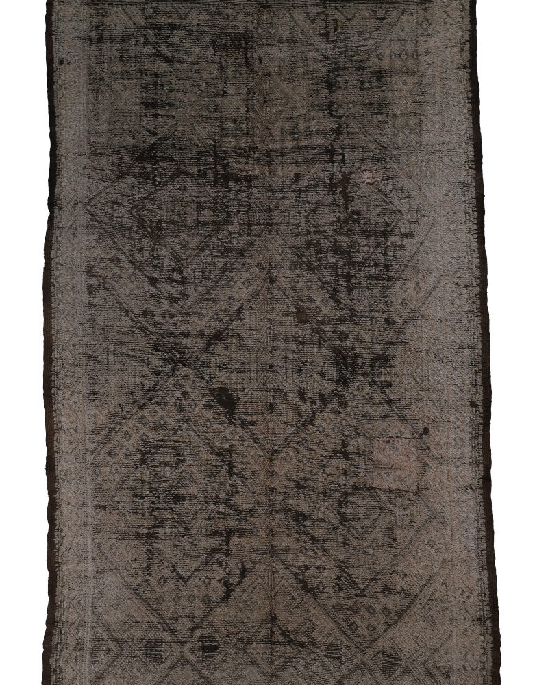 BM-2317 Vintage Atlas Style Wool Moroccan Area Rug 6'-6"x 10'-10"