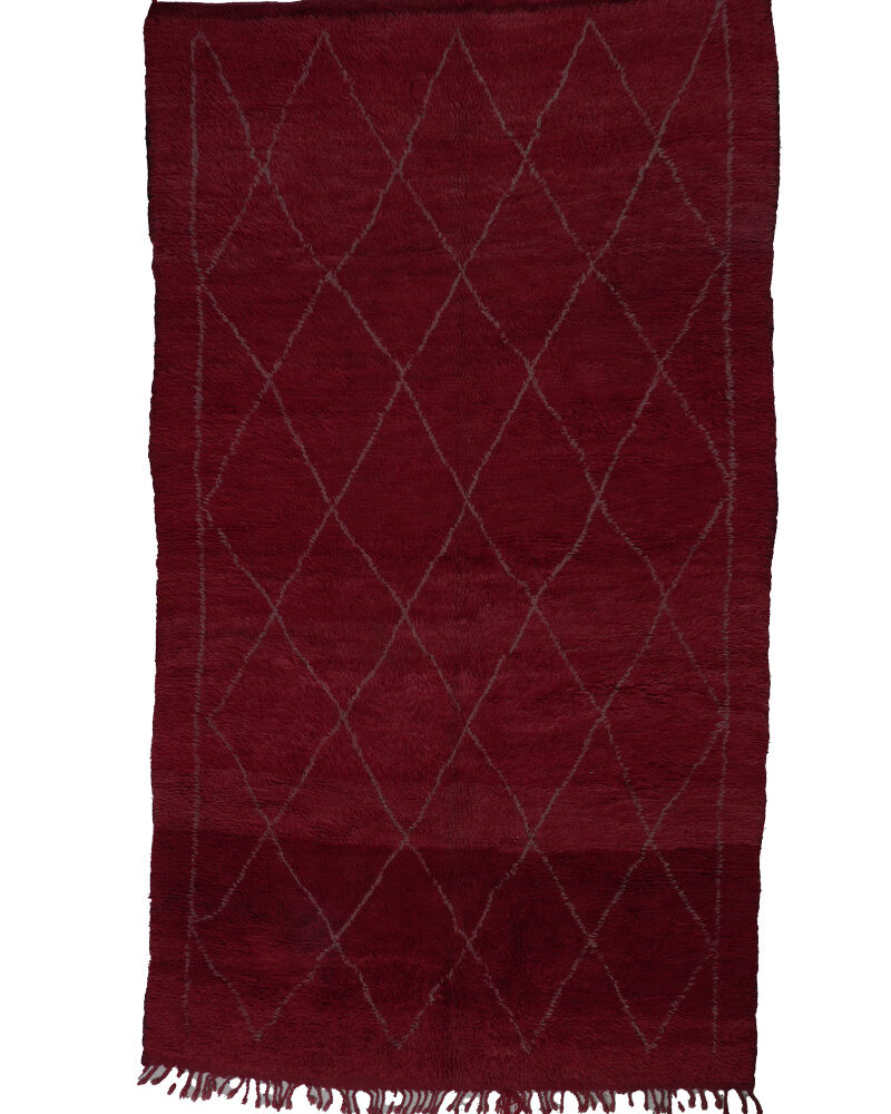 BO-2215 Vintage Atlas Style Wool Moroccan Area Rug 5'-9"x 10'-0"