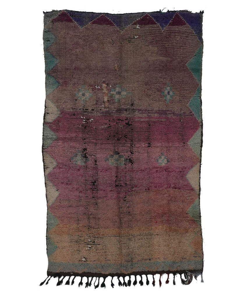 BJ-2022 classic carpet Atlas Wool Tribal Moroccan Area Rug 4'-0"x 6'-9"