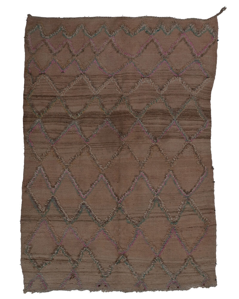 TL-2011 Vintage Nomad Style Wool Moroccan Area Rug 4'-6"x 6'-8"