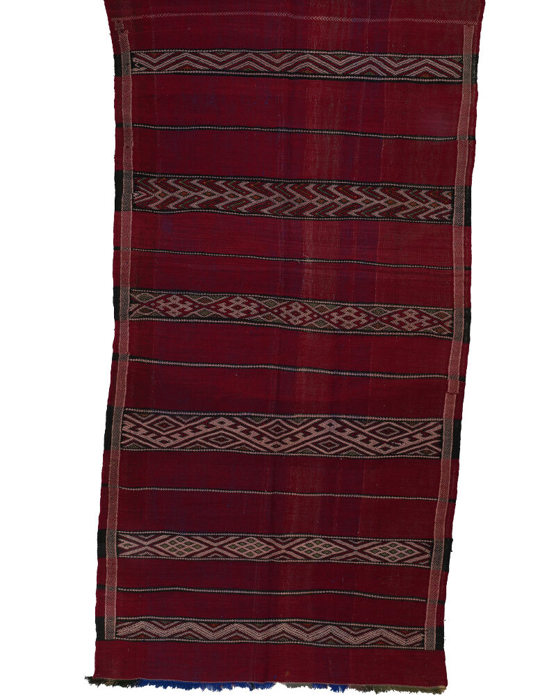 ZM-2003 Vintage Atlas Style Wool Moroccan Area Rug 5'-3"x 10'-6"