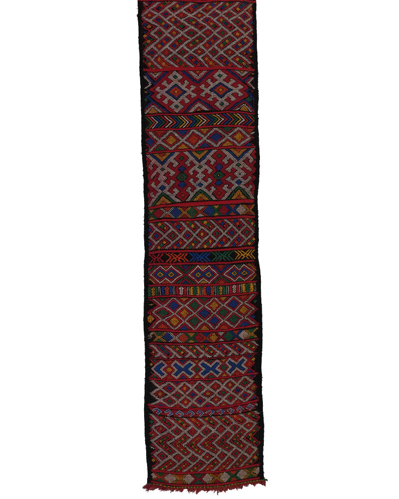 ZY-2183 Nomad Style Hallway Runner Vintage Berber Moroccan Rug 2'-10x 12'0"