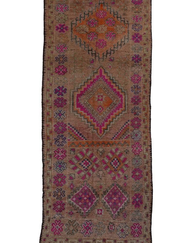 BJ-2207 Classic Mid Atlas Style Wool Tribal Moroccan Area Rug 5'-8"x 13'-4"