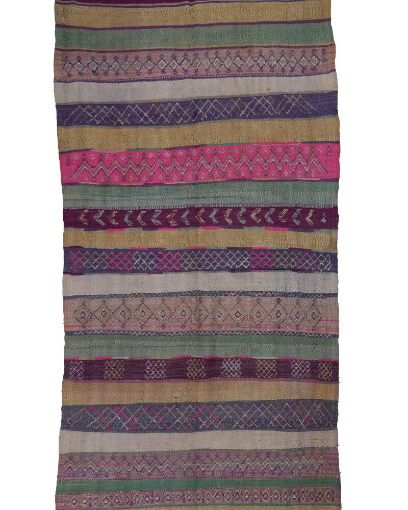 BJ-1304 Vintage Mid Atlas Style Wool Tribal Moroccan Area Rug 5'-7"x 10'-7"