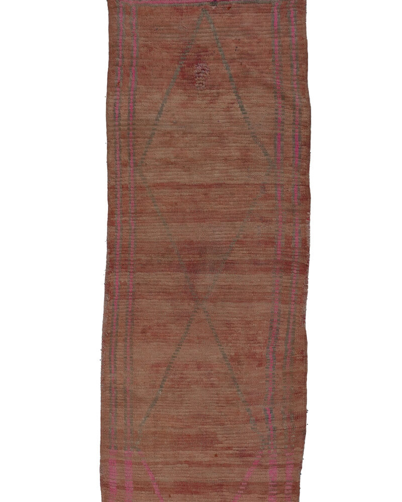 BJ-2334 Vintage Mid Atlas Style Wool Tribal Moroccan Area Rug 2'-11"x 8'-0"