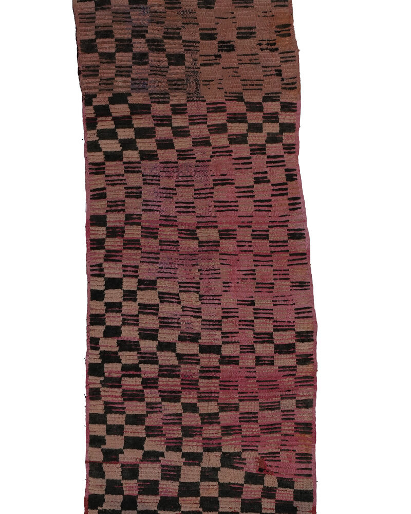 BJ-2338 Vintage Mid Atlas Style Wool Tribal Moroccan Area Rug 3'-0"x 7'-3"