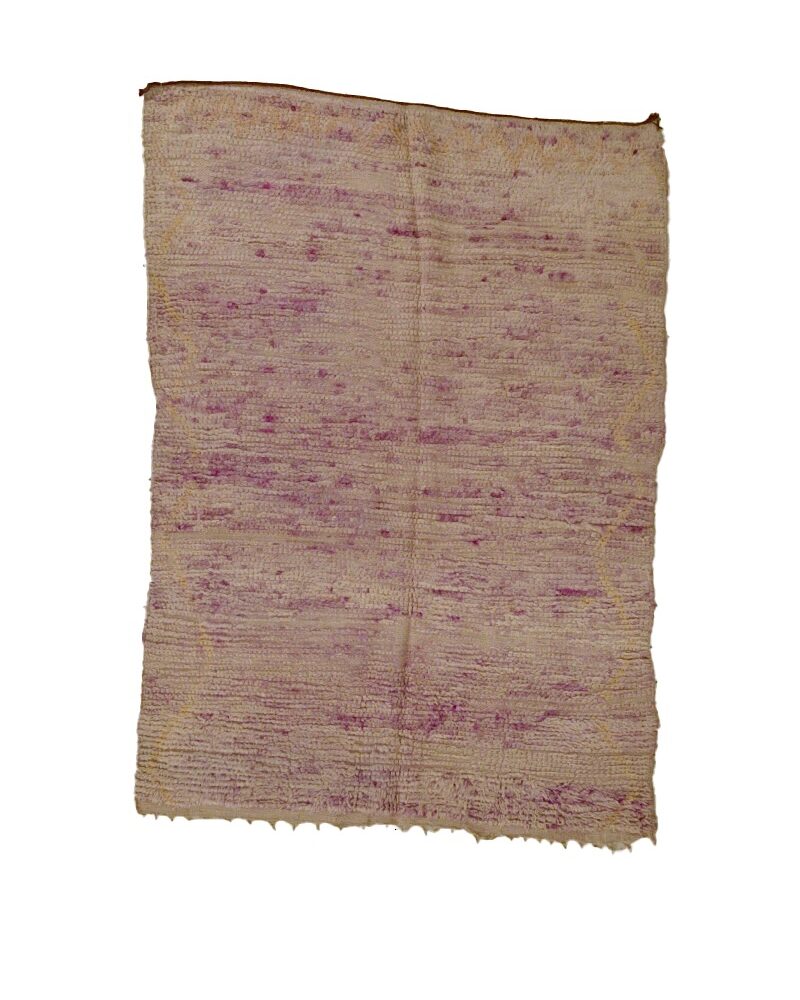 BJ-3004 Vintage Middle Atlas Wool Tribal Moroccan Area Rug 4'-8"x 6'-5"