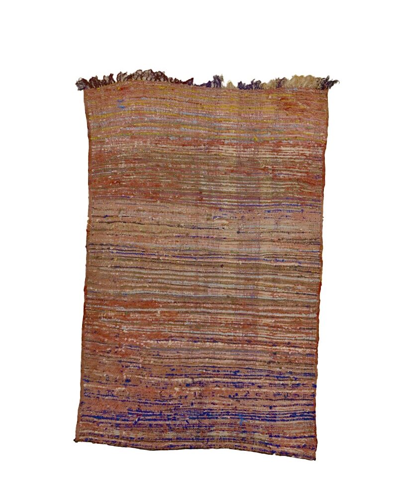 BJ-3012 Vintage Middle Atlas Wool Tribal Moroccan Area Rug 4'-7"x 7'-0"