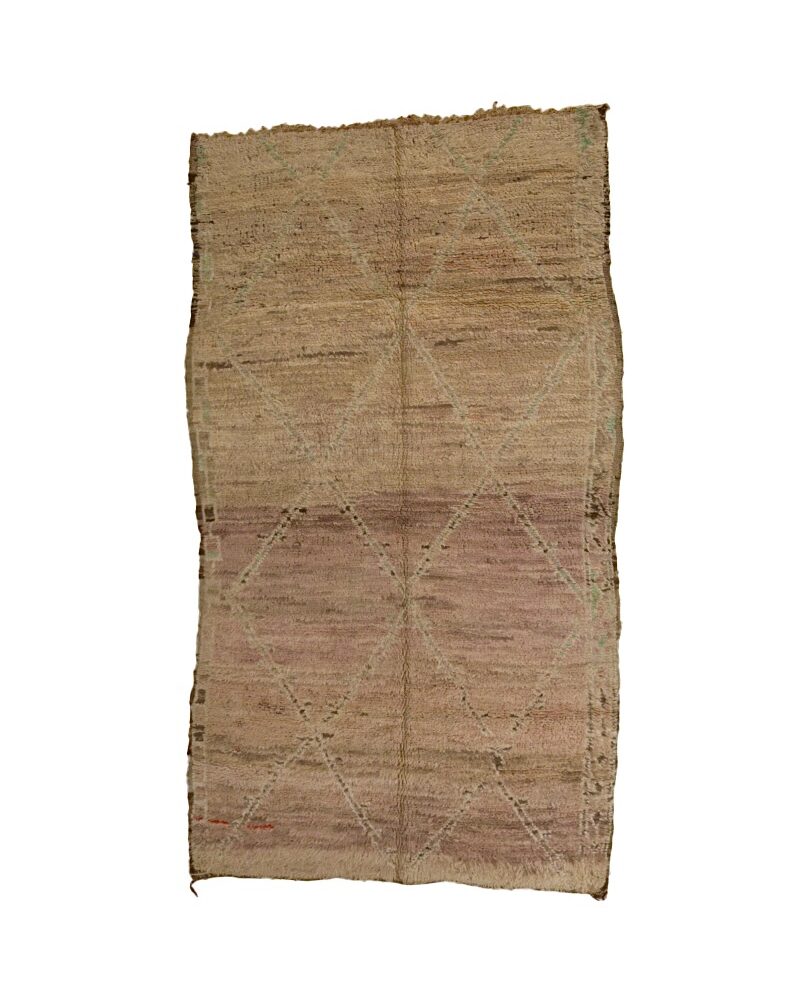 BJ-3132 Vintage Middle Atlas Wool Tribal Moroccan Area Rug 5'-7"x 9'-9"