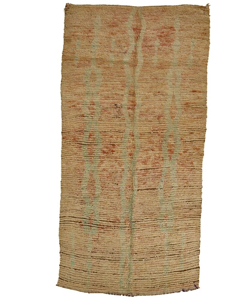 BJ-3064 Colorful Vintage Mid Atlas Style Moroccan Area Rug 5'-3"x 11'-0"